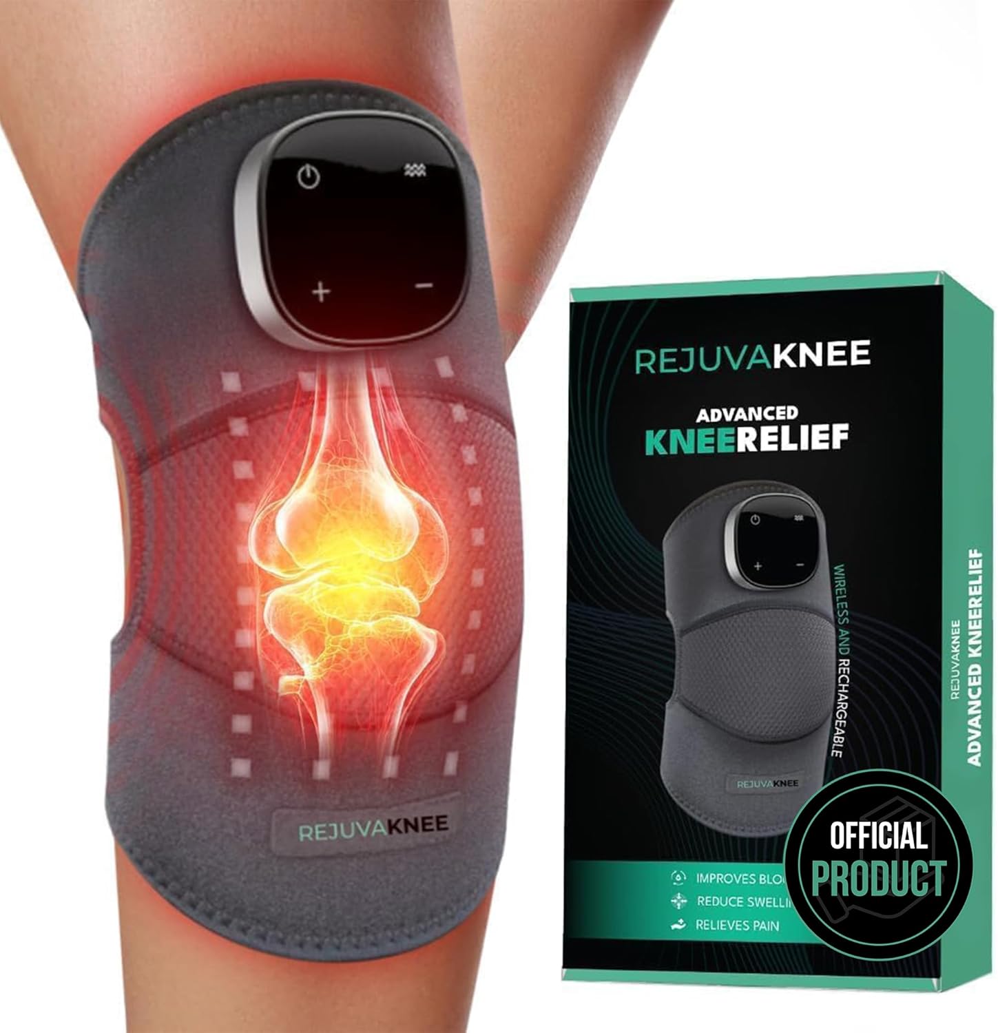 RejuvaKnee Triple Method Massager – The Official Rejuvacare 2026 – Adjustable Rejuvaknee Knee Massager for Comfort and Relaxation – Home Use Knee Wrap Massager – One Size, 1 Piece 71sw+do4yvl. ac sl1500
