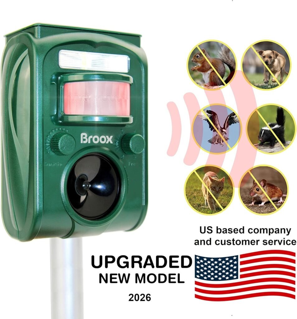 Broox 2026 Solar Animal Repellent