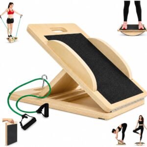 3-in-1 Wooden Slant Board for Stretching & Strength