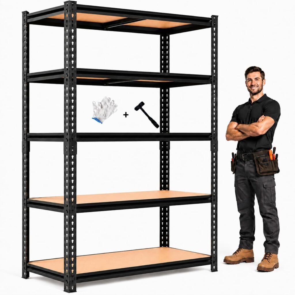 2400 LBS Garage Shelving - 5-Tier Storage Rack