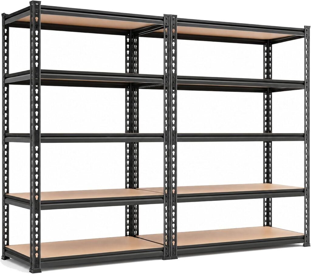 Sturdy & Spacious 2-Pack Garage Shelving